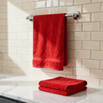 100% Cotton Bright Red Bath Towel – 60 x 30 Inches - Image 3
