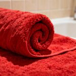 100% Cotton Bright Red Bath Towel – 60 x 30 Inches
