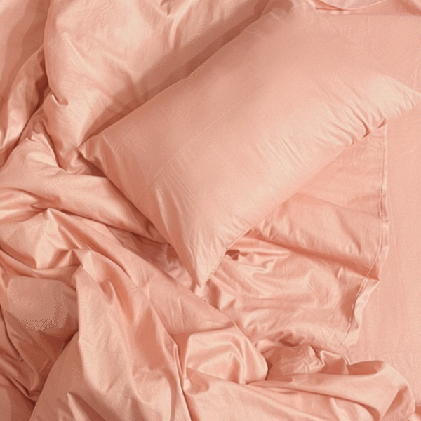 Coral Pink Duvet Set