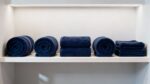 100% Cotton Navy Bath Towel – 60 x 30 Inches - Image 3