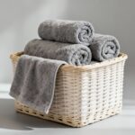 100% Cotton Grey Bath Towel – 60 x 30 Inches - Image 2
