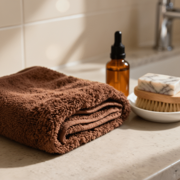 100% Cotton Chocolate Bath Towel – 60 x 30 Inches