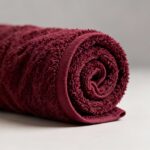 100% Cotton Burgundy. Bath Towel – 60 x 30 Inches - Image 3